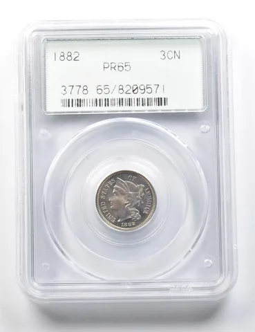 1882 Three Cent Nickel PR65 PCGS OGH a8767