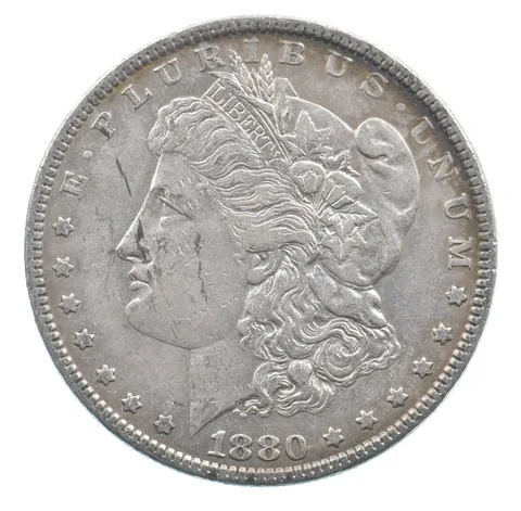 Early - 1880 Morgan Silver Dollar - 90% US Coin *003