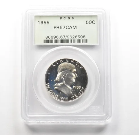 1955 Franklin Half Dollar PR67 CAM PCGS OGH *6278