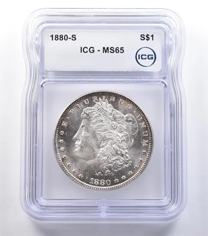 1880-S Morgan Silver Dollar MS65 ICG *9566