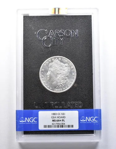 1883-CC Morgan Silver Dollar GSA Hoard MS64+ PL NGC *2496