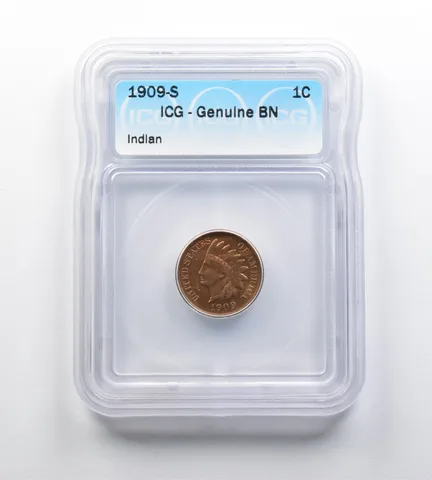 Genuine BN 1909-S Indian Head Cent ICG *0200