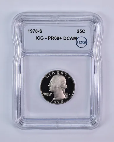 1978-S Washington Quarter PR69+ DCAM ICG