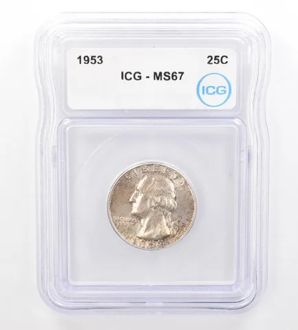 1953 Washington Quarter MS67 ICG Nice Tone *7336