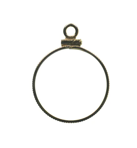 14K 19.94mm Gold Filled 1 Ducat Austria Coin Bezel Pendant Frame Edge *1329
