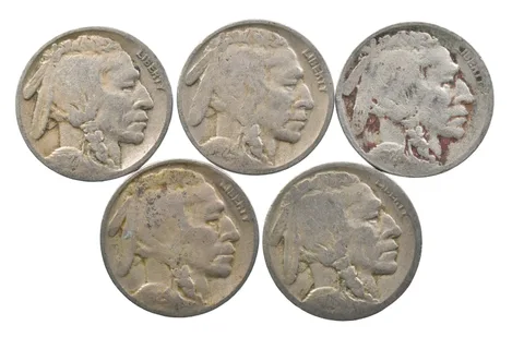 BETTER Lot 1927-S 1929-D 1928-D 1929-D 1928-D Buffalo Nickel Collection *148