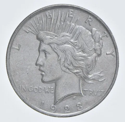 Better - 1923 Peace Silver Dollar - 90% US Coin *676