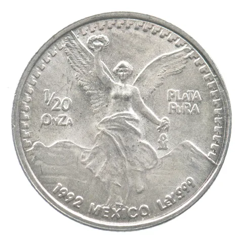 1992 Mo Mexico 1/20 Onza Silver Libertad *7407