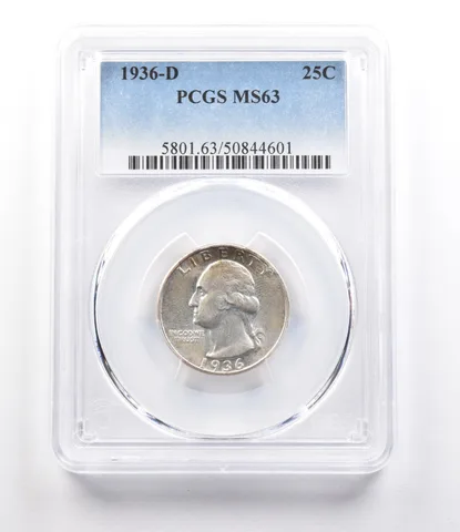 1936-D Washington Quarter MS63 PCGS *2677