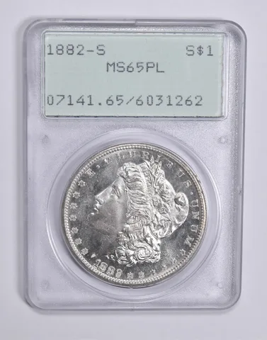 MS65 PL 1882-S Morgan Silver Dollar PCGS Rattler Upgrade? *0319