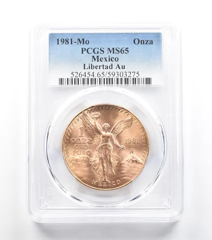1981 Mo Mexico 1 Onza Gold Libertad MS65 PCGS *5586