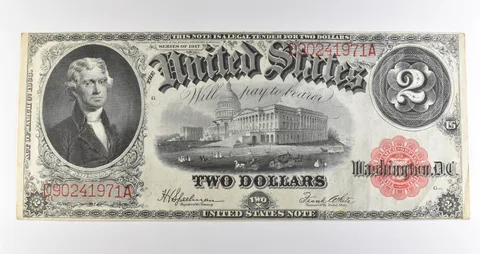 1917 $2 Legal Tender Large Note Red Seal *3560