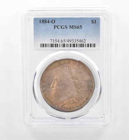 1884-O Morgan Silver Dollar MS65 PCGS Beautiful Tone *1949