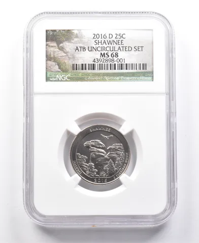 2016-D Washington Quarter Shawnee ATB Uncirculated Set MS68 NGC *7691
