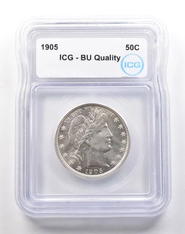 1905 Barber Half Dollar BU Quality ICG a1806