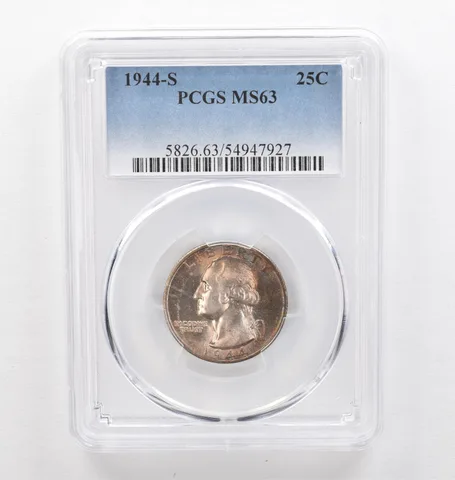 1944-S Washington Quarter MS63 PCGS Beautiful Tone *0304