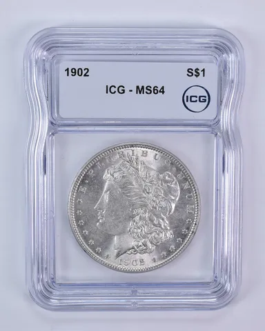 1902 Morgan Silver Dollar MS64 ICG