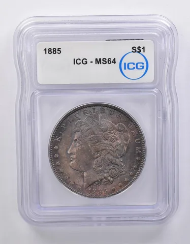 1885 Morgan Silver Dollar MS64 ICG Beautiful Tone *7124