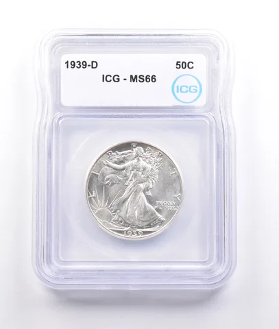1939-D Walking Liberty Half Dollar MS66 ICG *6943