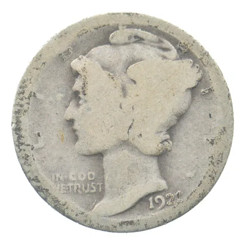 1921 Mercury Dime *7787
