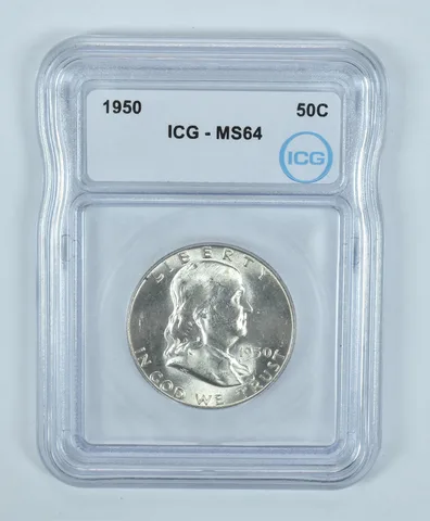 1950 Franklin Half Dollar MS64 ICG