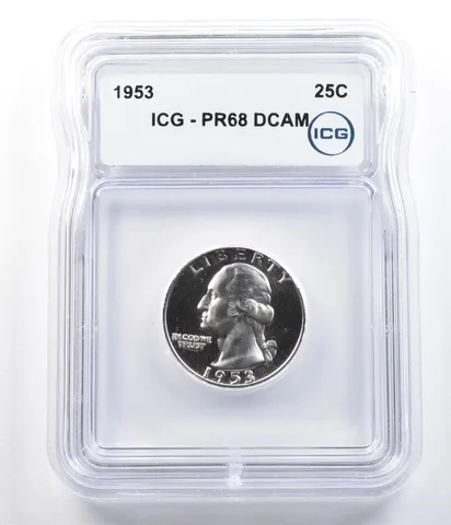 1953 Washington Quarter PR68 DCAM ICG *6283