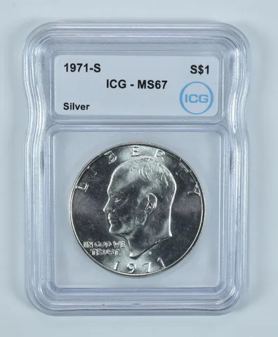 1971-S Eisenhower $1 Silver 40% MS67 ICG
