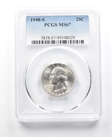 1948-S Washington Quarter MS67 PCGS a3068