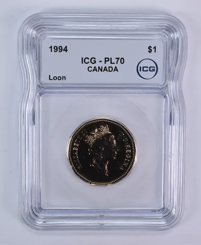 1994 Canada 1 Dollar Loon PL70 ICG