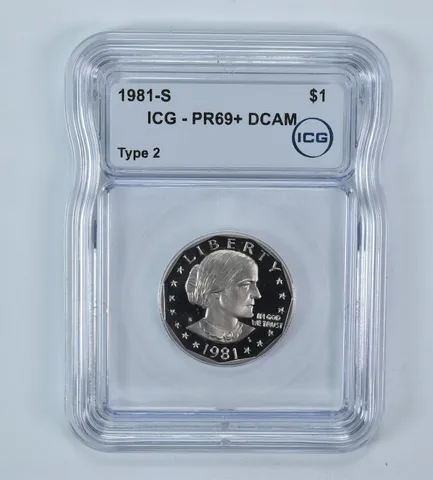 1981-S Susan B Anthony $1 Type 2 PR69+ DCAM ICG