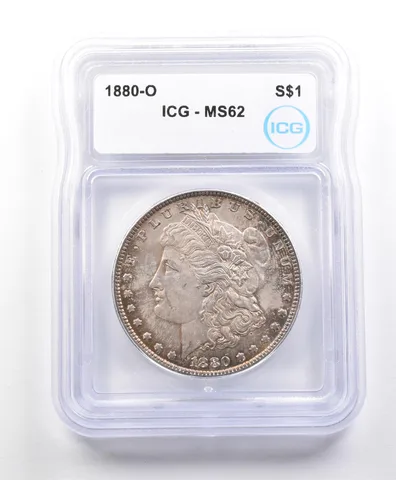 1880-O Morgan Silver Dollar MS62 ICG *3334