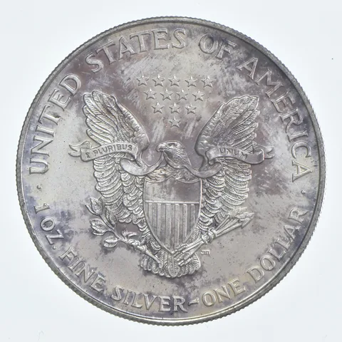 Beautiful Toned - 1994 American Silver Eagle 1 Troy Oz .999 Fine Silver *956