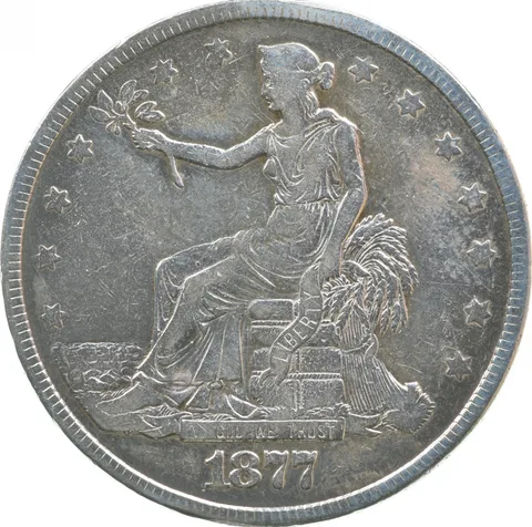 1877 Seated Liberty Trade Dollar *0692