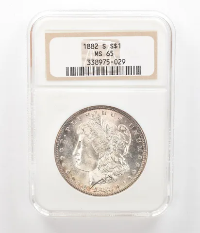 1882-S Morgan Silver Dollar MS65 NGC Beautiful Tone a5190