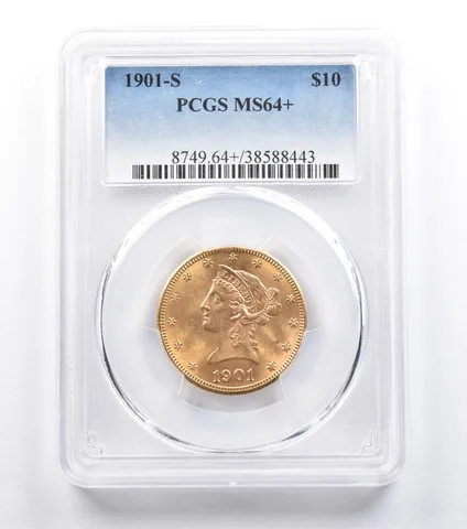 1901-S $10 Liberty Head Gold Eagle MS64+ PCGS *2236