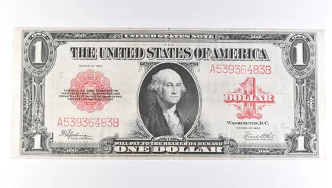 1923 $1 Legal Tender Large Note Red Seal *8854