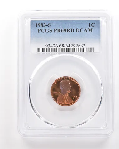 1983-S Lincoln Memorial Cent PR68 RD DCAM PCGS Beautiful Tone *3449