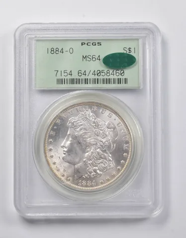 MS64 1884-O Morgan Silver Dollar CAC PCGS *3898