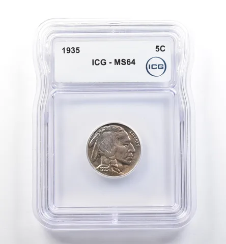 1935 Indian Head Buffalo Nickel MS64 ICG *0288