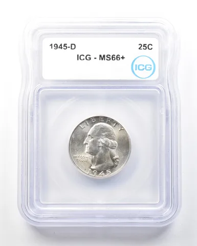 1945-D Washington Quarter MS66+ ICG a1779