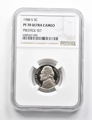 PF70 UCAM 1988-S Jefferson Nickel Prestige Set NGC RARE PEDIGREE *9778