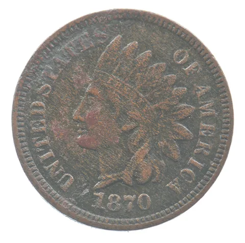 1870 Indian Head Cent *9352