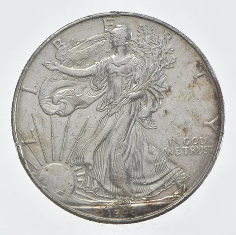 Rarest 1996 American Silver Eagle - Key Date - Rare LOW MINTAGE *376