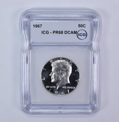 1967 Kennedy Half Dollar PR68 DCAM ICG