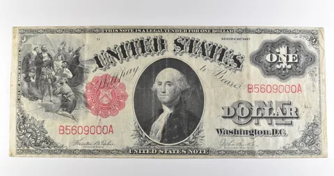 1917 $1 Legal Tender Large Note Red Seal Fr#37 *3551