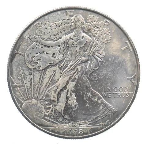 Better Date 1998 American Silver Eagle 1 Troy Oz .999 Fine Silver *620