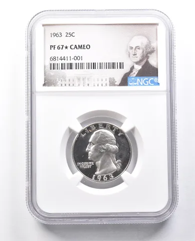 1963 Washington Quarter PF67* STAR Cameo NGC a1798
