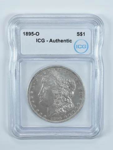 1895-O Morgan Silver Dollar Authentic ICG *5778