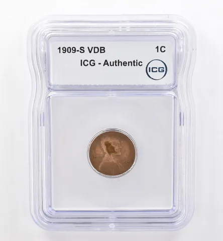 1909-S Lincoln Wheat Cent VDB Authentic ICG Beautiful Tone *6577