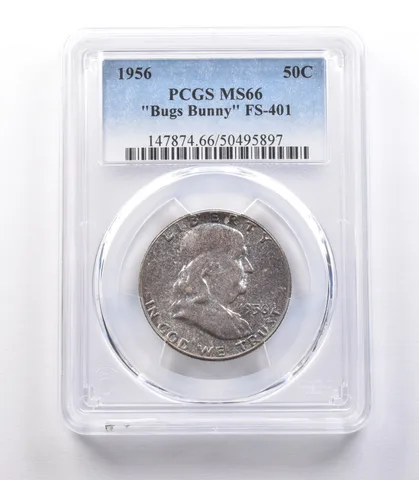 1956 Franklin Half Dollar Bugs Bunny FS-401 MS66 PCGS *9794